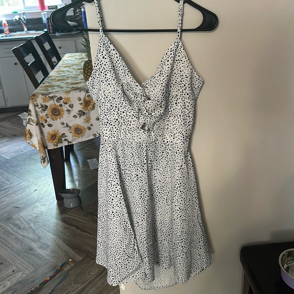 Shein black and white summer dress